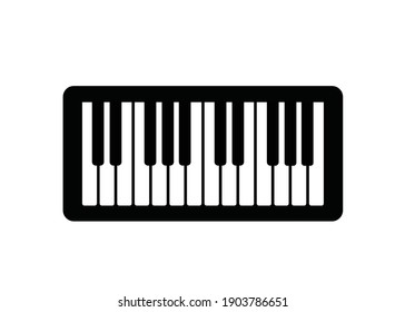 piano vector illustration, piano keyword symbol isolated on white background