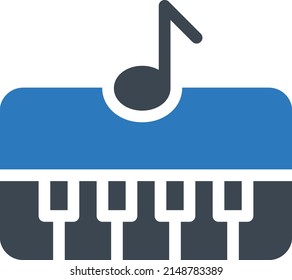 piano Vector illustration on a transparent background. Premium quality symbols. Glyphs  vector icon for concept and graphic design.