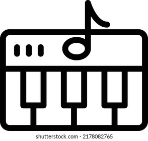 piano Vector illustration on a transparent background.Premium quality symmbols.Stroke vector icons for concept and graphic design.