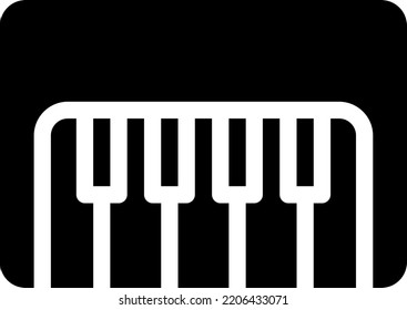 piano  Vector illustration on a transparent background. Premium quality symmbols. Glyphs vector icons for concept and graphic design. 

