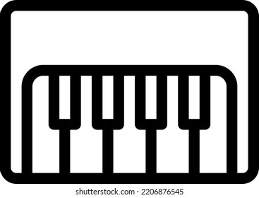 piano Vector illustration on a transparent background.Premium quality symmbols.Stroke vector icons for concept and graphic design.
