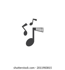 Piano vector ilustration flat design template