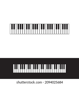 Piano vector ilustration flat design template