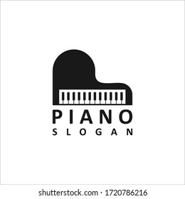 piano vector logo design graphic abstract