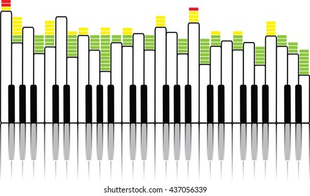 Piano With Volume Unit Meter