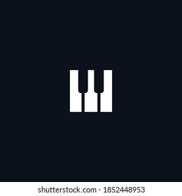 piano wine logo vector design template download