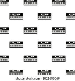 pianos musical instruments pattern background vector illustration design