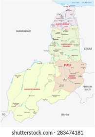 piaui administrative map