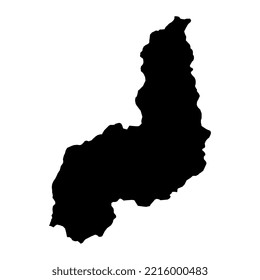 Piaui Map, state of Brazil. Vector Illustration.