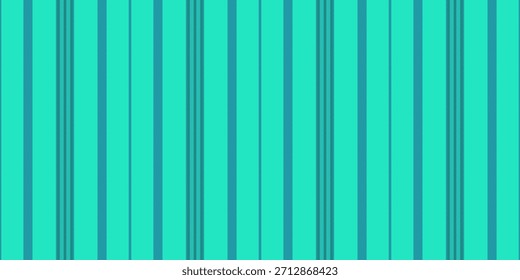 Textil de la raya del fondo de Pibre, textura inconsútil de la Vertical de la pieza. Vector de líneas de tela de patrón sorm en paleta de colores verde azulado y azul.