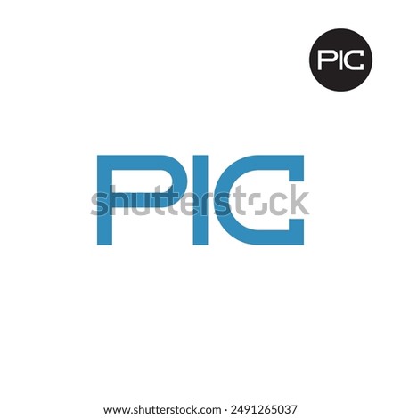 PIC Logo Letter Monogram Design