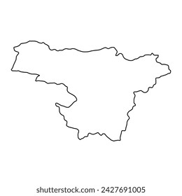 Pichincha Province map, administrative division of Ecuador. Vector illustration.