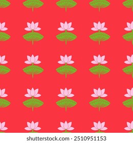 Pichwai pattern , seamless , pichwai cow and lotus pattern isolated on isolated background