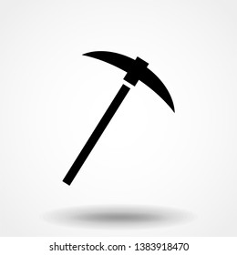 Pick Ax Icon. Sign Design