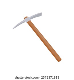 Pick Axe Flat Icon, Vector illustration