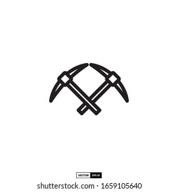 pick axe icon, design inspiration vector template for interface and any purpose