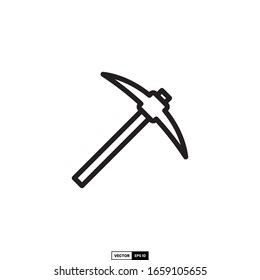 pick axe icon, design inspiration vector template for interface and any purpose