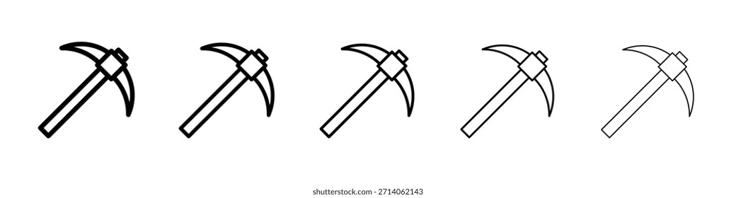 Wählen Sie Axt-Icon-Design, Logo, App, UI. Vektorgrafik, EPS