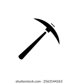 Pick axe icon Isolated flat vector in outline