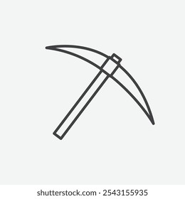 Pick axe icon set. vector illustration.