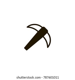 pick axe icon. sign design