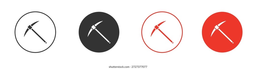 Icono del hacha de la selección para ui o ux aislado en blanco para el App móvil, editable