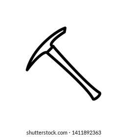 Pick axe icon vector design template