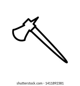 Pick axe icon vector design template