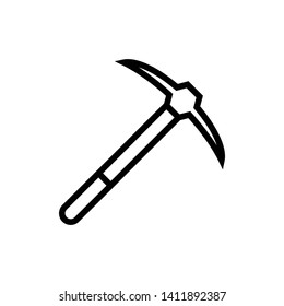Pick axe icon vector design template