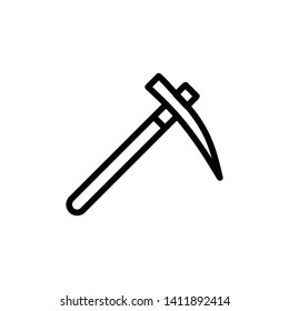 Pick axe icon vector design template