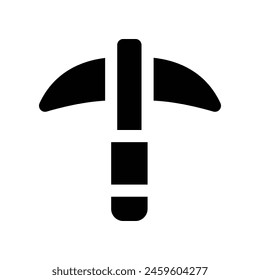 pick axe icon. vector glyph icon for your website, mobile, presentation, and logo design.