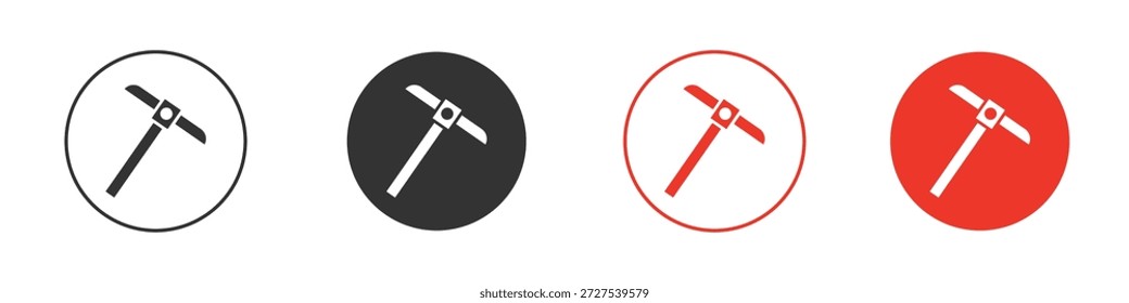 Pick axe icon. web vector design