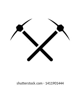 Pick axe icons vector design template