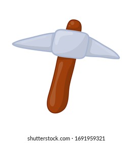 pick axe isolated illustration on white background