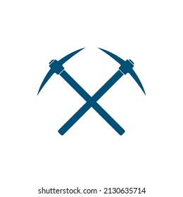 pick axe vector icon illustration 