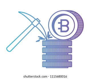 pick with bitcoin commerce technology icon