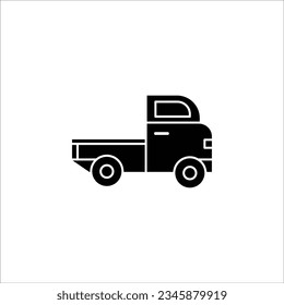 pick up car glyph icon. illustration graphic of pick up car glyph