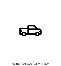 Pick up car icon vector. outline icon for web, ui, and mobile apps