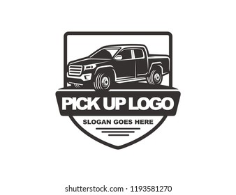 Pick up car logo template