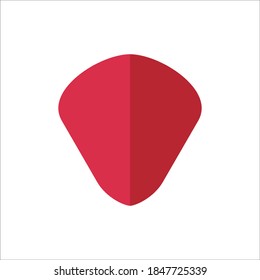 Pick Guitar Flat Icon Vector Logo  Template 