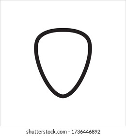 Pick Guitar Icon Vector Design Trendy