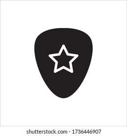 Pick Guitar Icon Vector Design Trendy