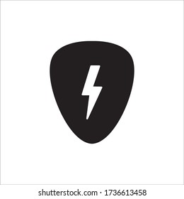 Pick Guitar Icon Vector Design Trendy