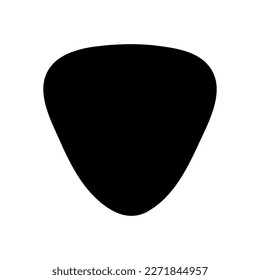 Pick guitar icon vector logo flat illustration on white background..eps