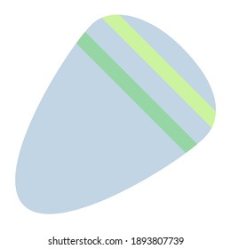 pick guitar using soft color and flat style