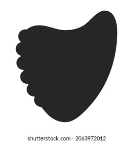 Elija un icono negro vector de guitarra. Plectrum de ilustración vectorial sobre fondo blanco. Icono de ilustración negra aislada de la guitarra picadora.