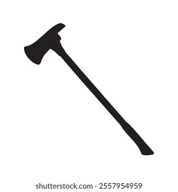 Pick Head Axe Silhouette Vector Illustration	