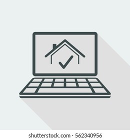 Pick house - Vector icon for computer website or application