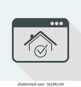 Pick house - Vector icon for computer website or application