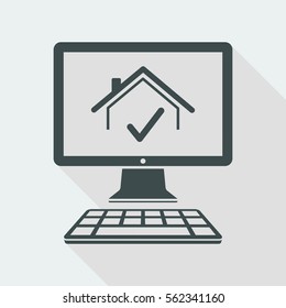 Pick house - Vector icon for computer website or application